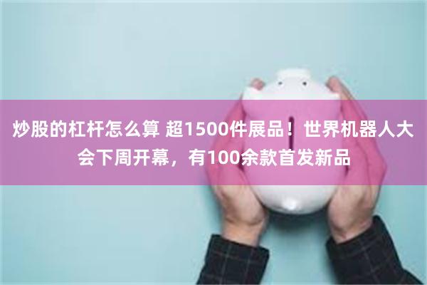 炒股的杠杆怎么算 超1500件展品！世界机器人大会下周开幕，有100余款首发新品
