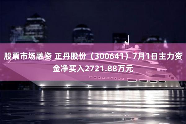 股票市场融资 正丹股份（300641）7月1日主力资金净买入2721.88万元