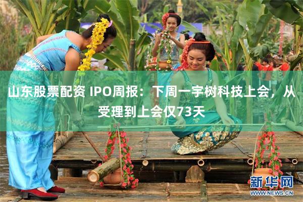 山东股票配资 IPO周报：下周一宇树科技上会，从受理到上会仅73天