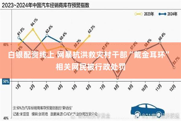 白银配资线上 网暴抗洪救灾村干部“戴金耳环” 相关网民被行政处罚