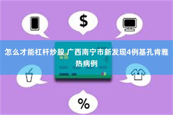 怎么才能杠杆炒股 广西南宁市新发现4例基孔肯雅热病例