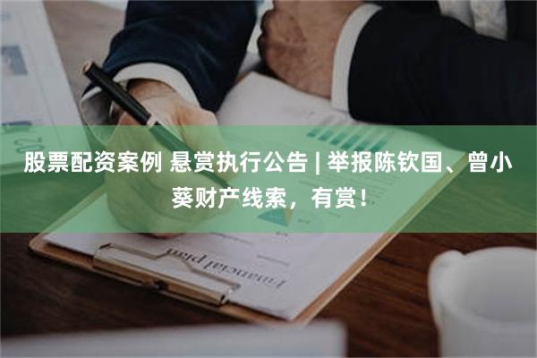股票配资案例 悬赏执行公告 | 举报陈钦国、曾小葵财产线索，有赏！