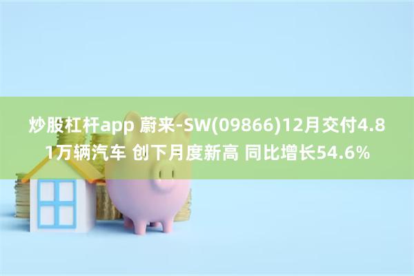 炒股杠杆app 蔚来-SW(09866)12月交付4.81万辆汽车 创下月度新高 同比增长54.6%