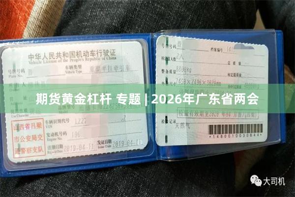 期货黄金杠杆 专题 | 2026年广东省两会