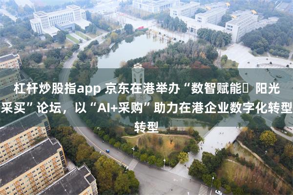 杠杆炒股指app 京东在港举办“数智赋能・阳光采买”论坛，以“AI+采购”助力在港企业数字化转型