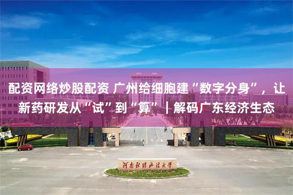 配资网络炒股配资 广州给细胞建“数字分身”，让新药研发从“试”到“算”｜解码广东经济生态