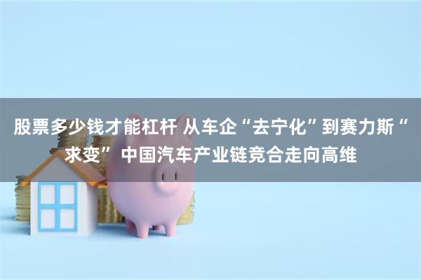 股票多少钱才能杠杆 从车企“去宁化”到赛力斯“求变” 中国汽车产业链竞合走向高维