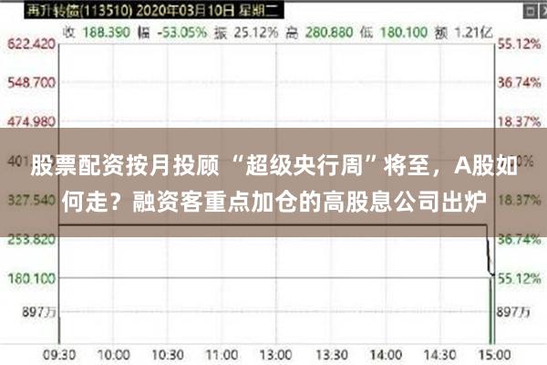 股票配资按月投顾 “超级央行周”将至，A股如何走？融资客重点加仓的高股息公司出炉